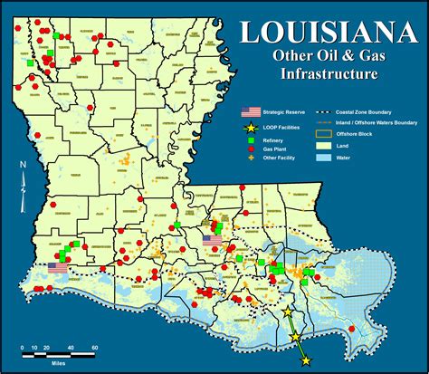 Map of Louisiana with cities